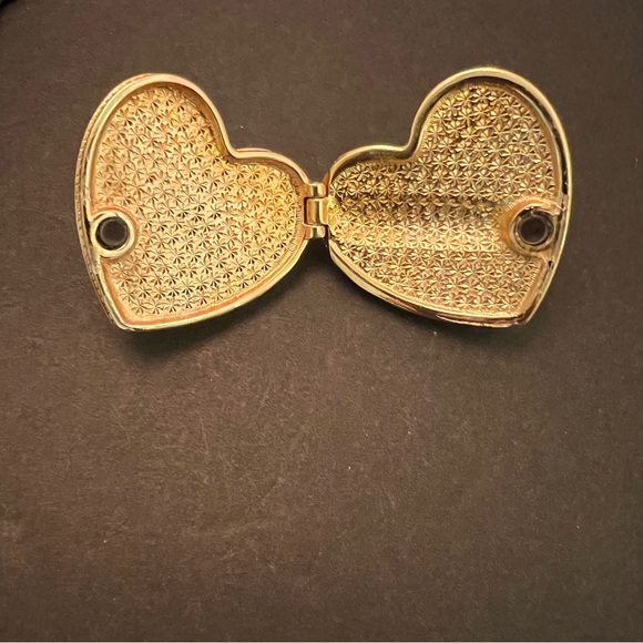 Good preowned vintage  condition a heart shaped Schabowski crystal brooch - Picture 2 of 5